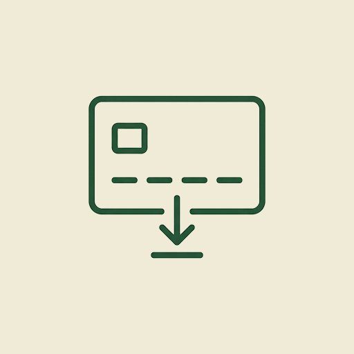 Credit card payoff calculator icon