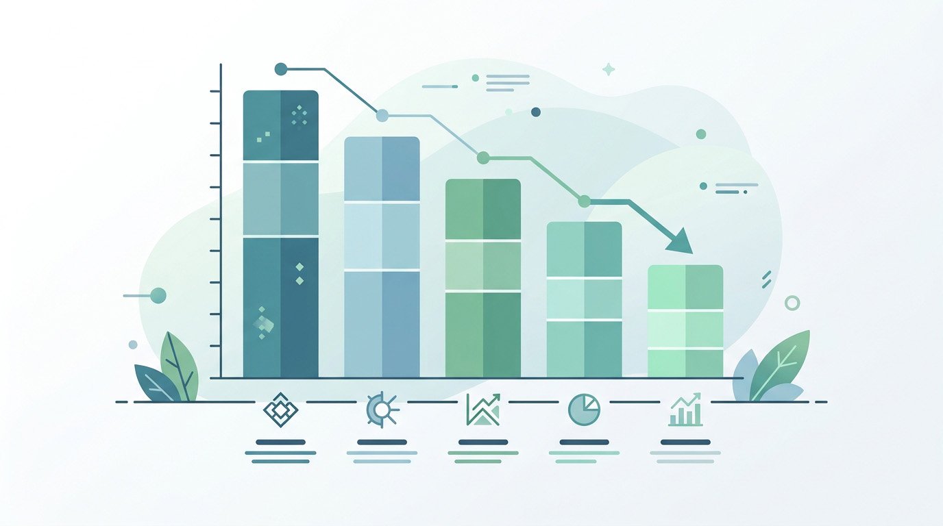A tiered chart comparing credit utilization percentages against typical credit score ranges