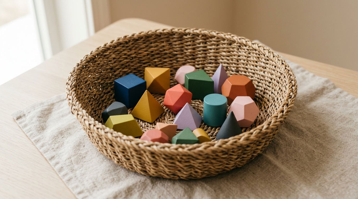 A basket of small icons representing multiple company holdings, illustrating diversification in an ETF vs stock