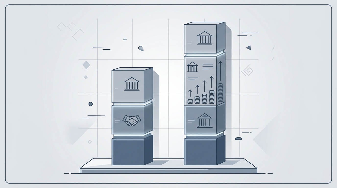 Two loan term bars comparing a 15-year and 30-year mortgage, illustrating how amortization works differently by term length
