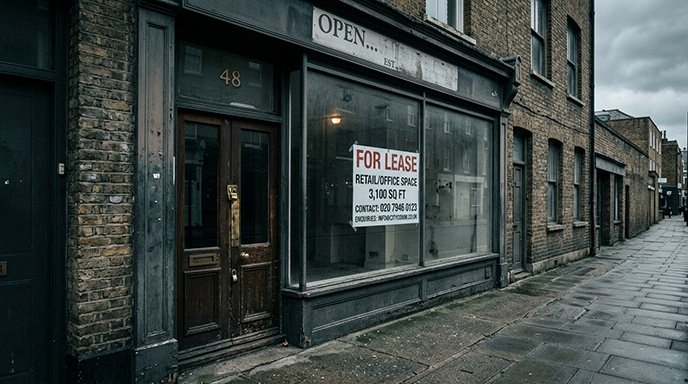 closed storefront illustrating the recession vs depression difference in economic impact