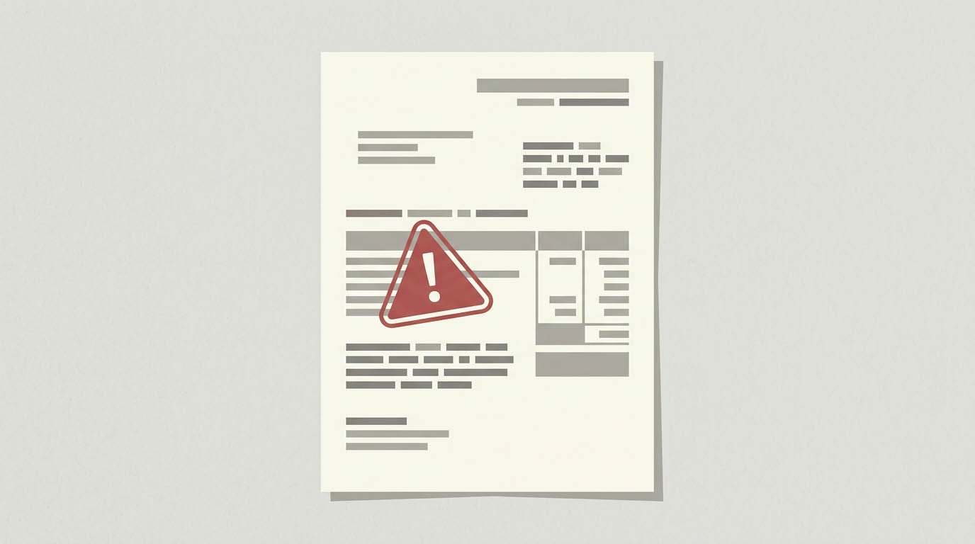 A warning icon over a tax penalty notice, illustrating the cost of missing a required minimum distribution