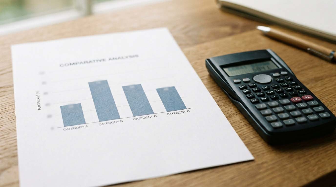 A simple bar chart comparing expense ratio percentages across different fund types