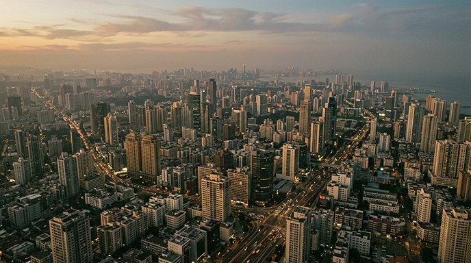 aerial city skyline illustrating what is GDP and economic output